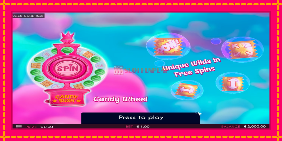 Candy Rush - automato com gráficos brilhantes, foto 1