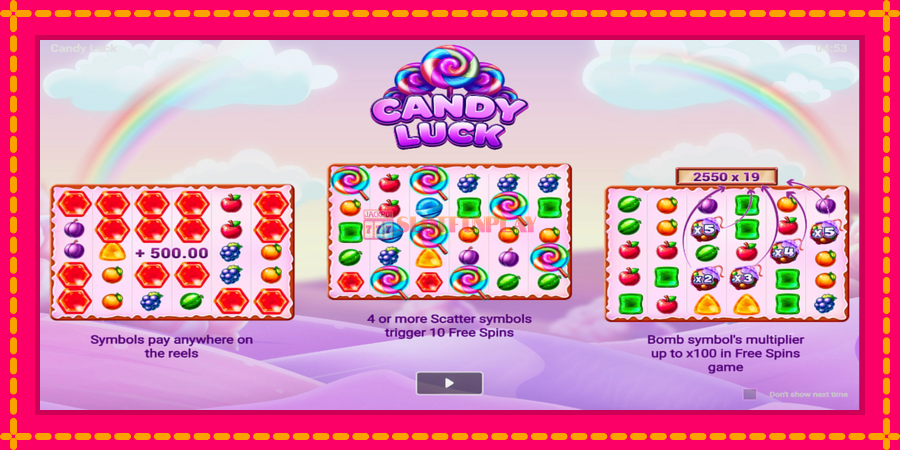 Candy Luck - automato com gráficos brilhantes, foto 1