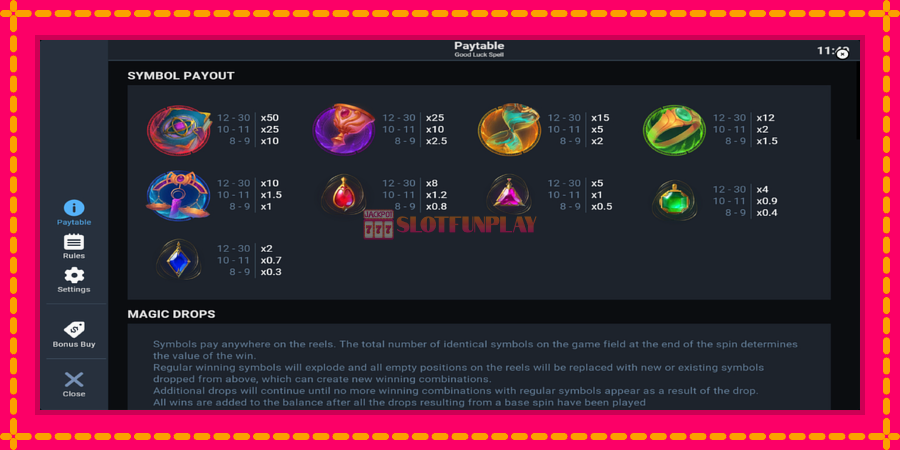 Good Luck Spell - automato com gráficos brilhantes, foto 5