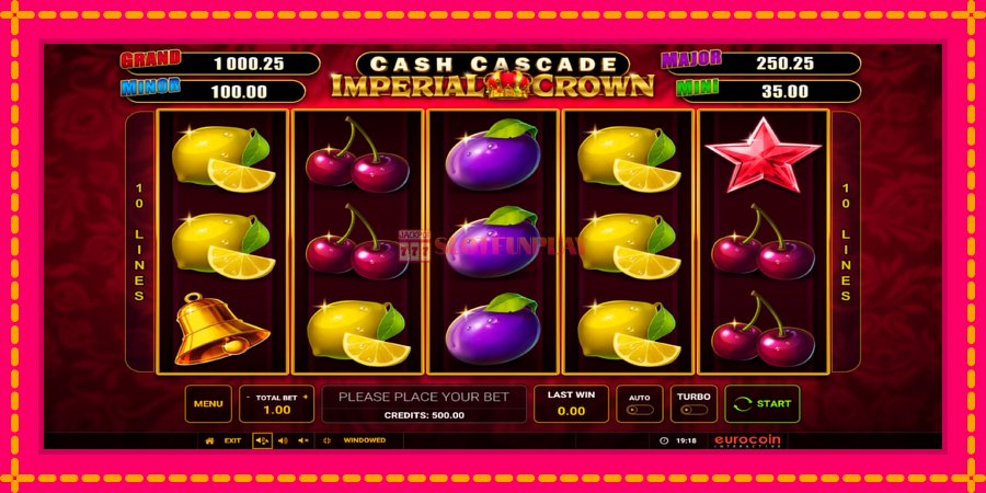 Cash Cascade Imperial Crown - automato com gráficos brilhantes, foto 1