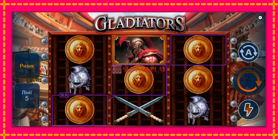 Gladiators - automato com gráficos brilhantes, foto 3