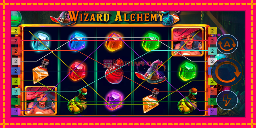 Wizard Alchemy - automato com gráficos brilhantes, foto 2