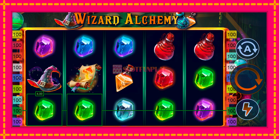 Wizard Alchemy - automato com gráficos brilhantes, foto 3