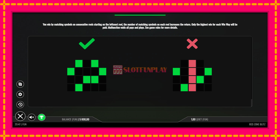 Red Zone Blitz - automato com gráficos brilhantes, foto 7