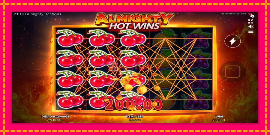 Almighty Hot Wins - automato com gráficos brilhantes, foto 2