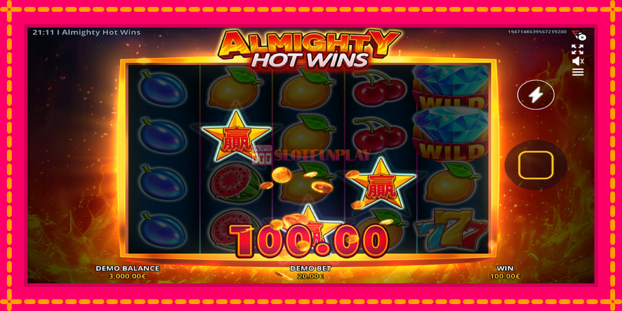 Almighty Hot Wins - automato com gráficos brilhantes, foto 3