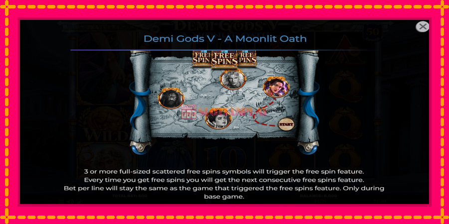 Demi Gods V – A Moonlit Oath - automato com gráficos brilhantes, foto 5