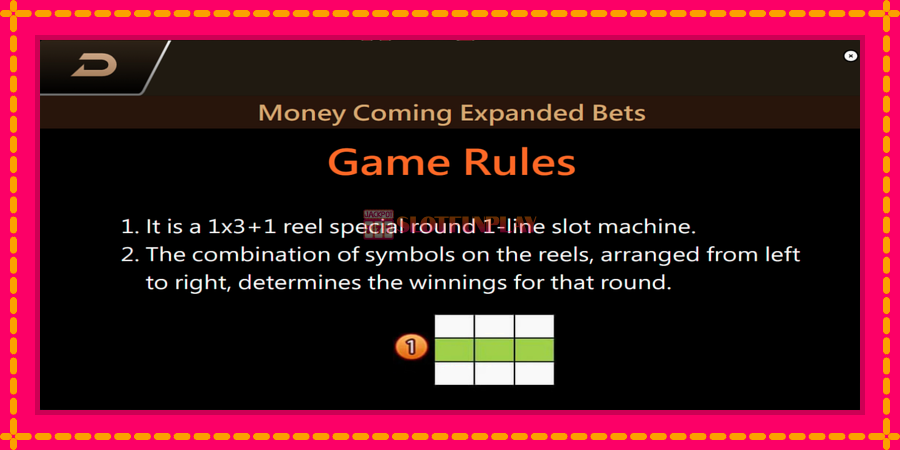 Money Coming 2 – Expanded Bets - automato com gráficos brilhantes, foto 7