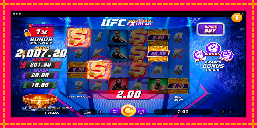 UFC Gold Blitz Extreme - automato com gráficos brilhantes, foto 3