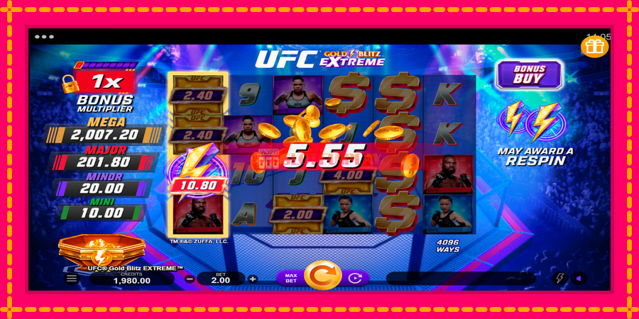 UFC Gold Blitz Extreme - automato com gráficos brilhantes, foto 4