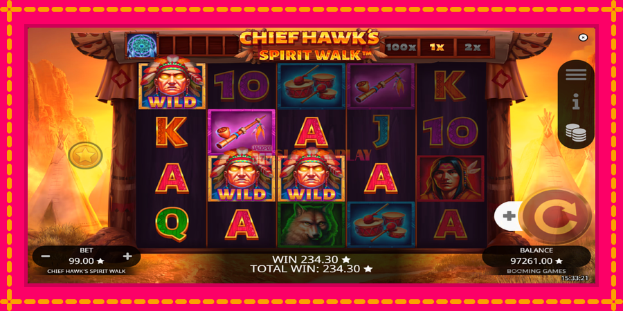 Chief Hawk’s Spirit Walk - automato com gráficos brilhantes, foto 4