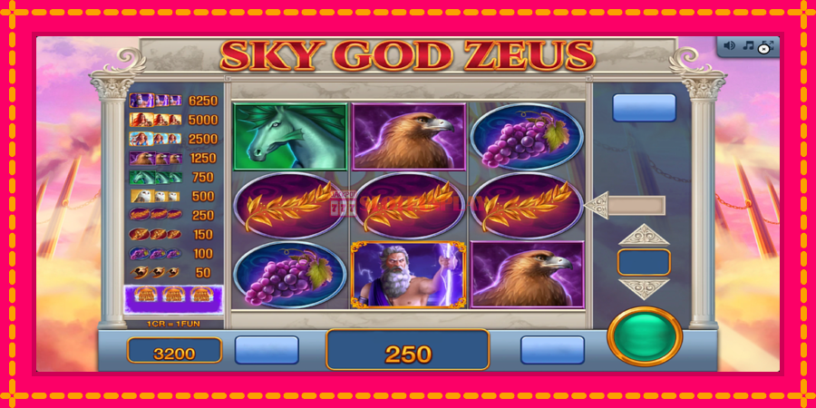 Sky God Zeus 3x3 - automato com gráficos brilhantes, foto 3