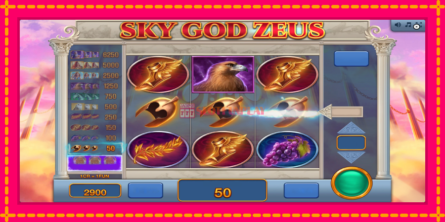 Sky God Zeus 3x3 - automato com gráficos brilhantes, foto 4