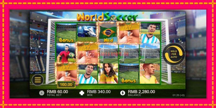 World Soccer Slot - automato com gráficos brilhantes, foto 3