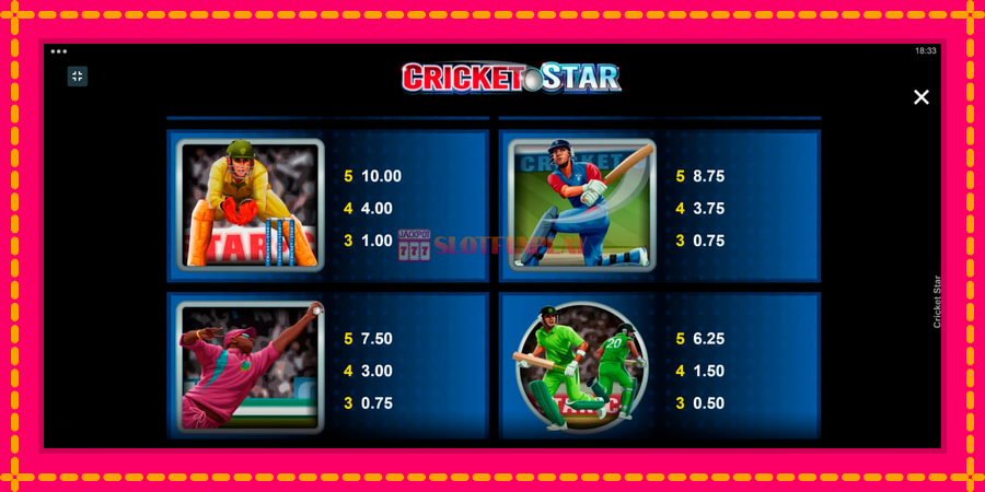 Cricket Star - automato com gráficos brilhantes, foto 4