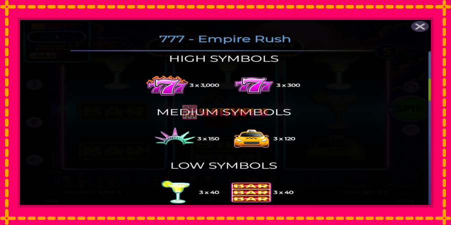 777 Empire Rush - automato com gráficos brilhantes, foto 5