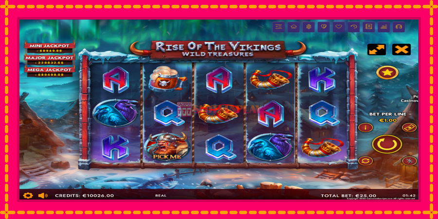 Rise of The Vikings - Wild Treasures - automato com gráficos brilhantes, foto 2