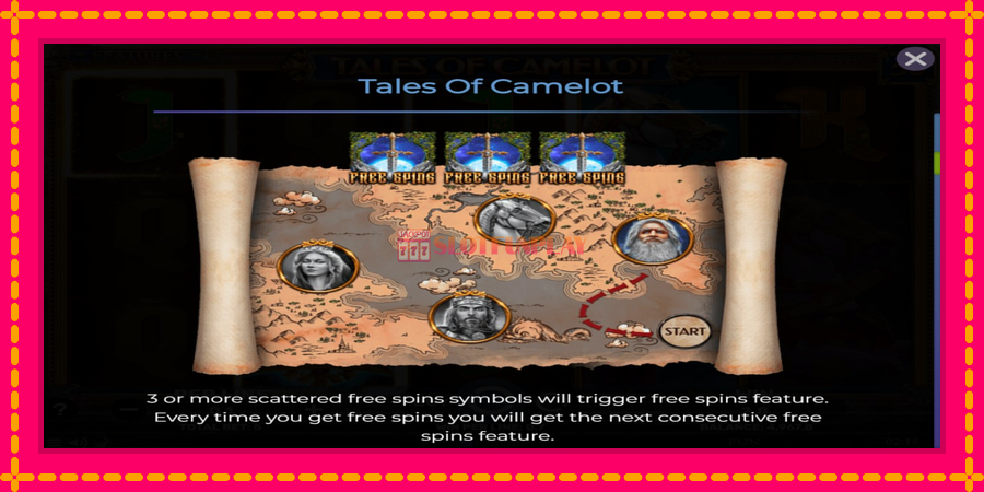 Tales of Camelot - automato com gráficos brilhantes, foto 4