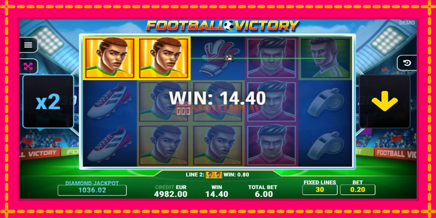 Football Victory - automato com gráficos brilhantes, foto 3