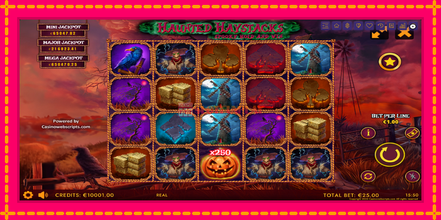 Haunted Haystacks - Spooky Hold and Win - automato com gráficos brilhantes, foto 2