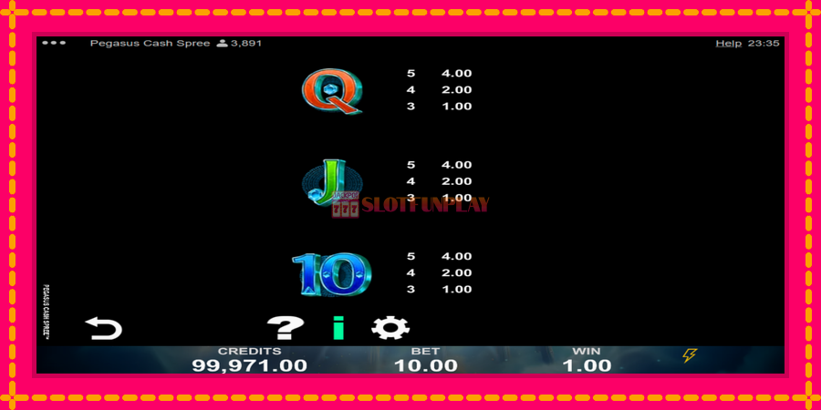 Pegasus Cash Spree - automato com gráficos brilhantes, foto 6