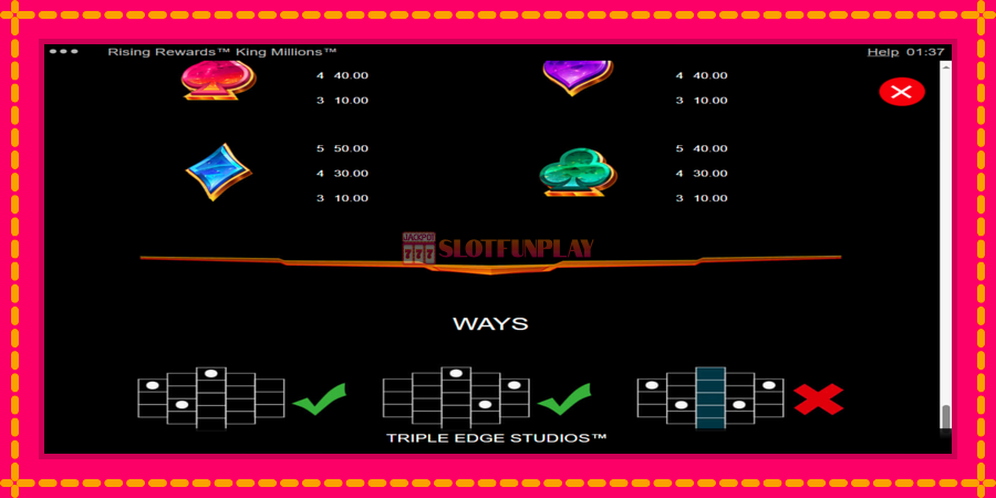 Rising Rewards King Millions - automato com gráficos brilhantes, foto 6