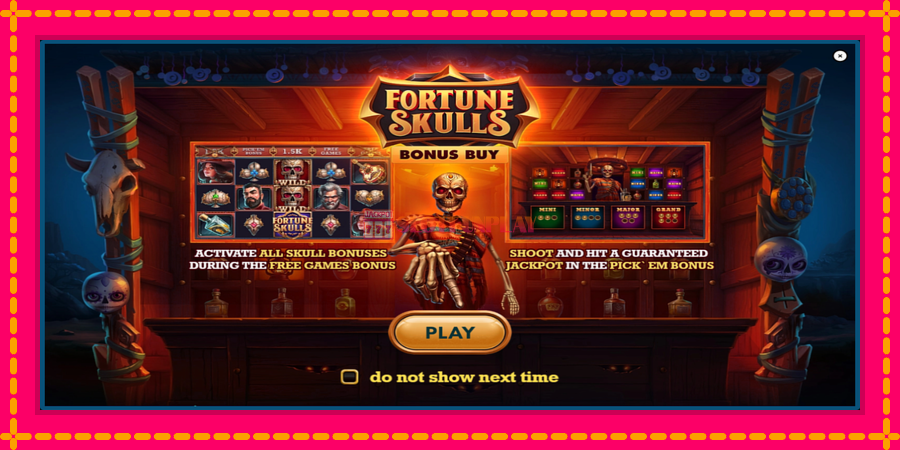 Fortune Skulls Bonus Buy - automato com gráficos brilhantes, foto 1