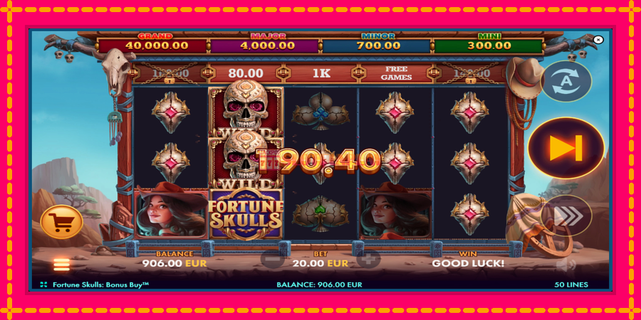 Fortune Skulls Bonus Buy - automato com gráficos brilhantes, foto 4