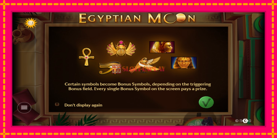 Egyptian Moon - automato com gráficos brilhantes, foto 1