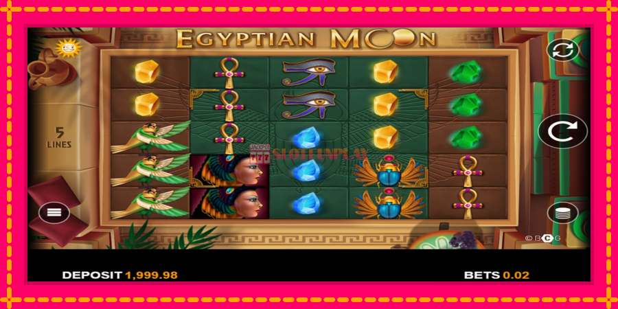 Egyptian Moon - automato com gráficos brilhantes, foto 2