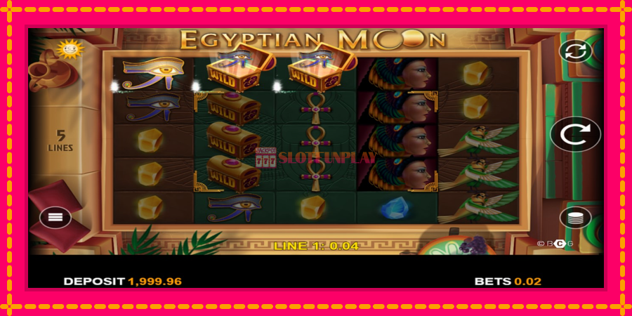 Egyptian Moon - automato com gráficos brilhantes, foto 3