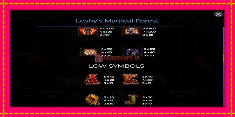 Leshys Magical Forest - automato com gráficos brilhantes, foto 6