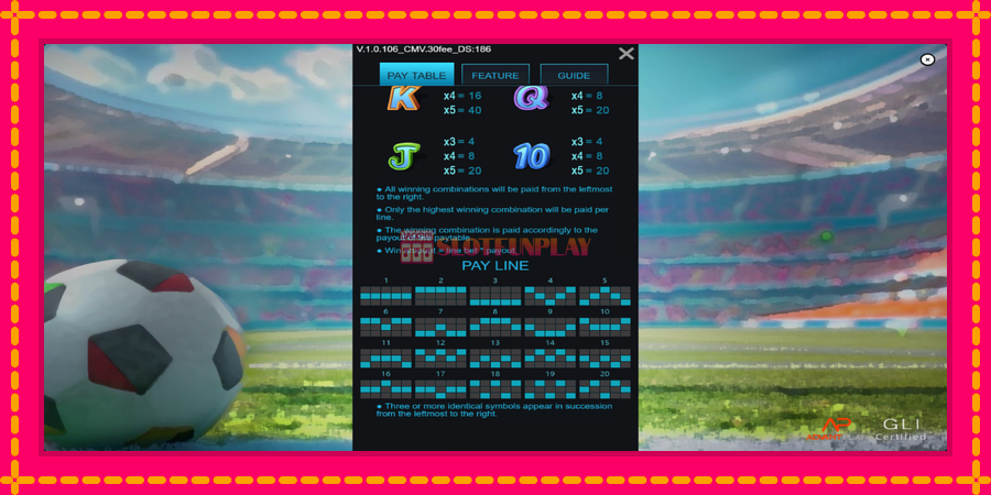 Football Fever - automato com gráficos brilhantes, foto 6