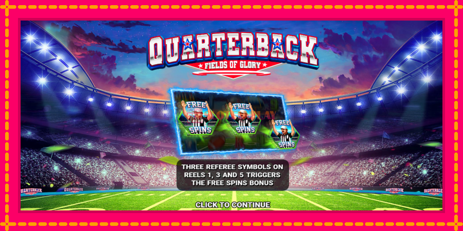 Quarterback Fields of Glory - automato com gráficos brilhantes, foto 1