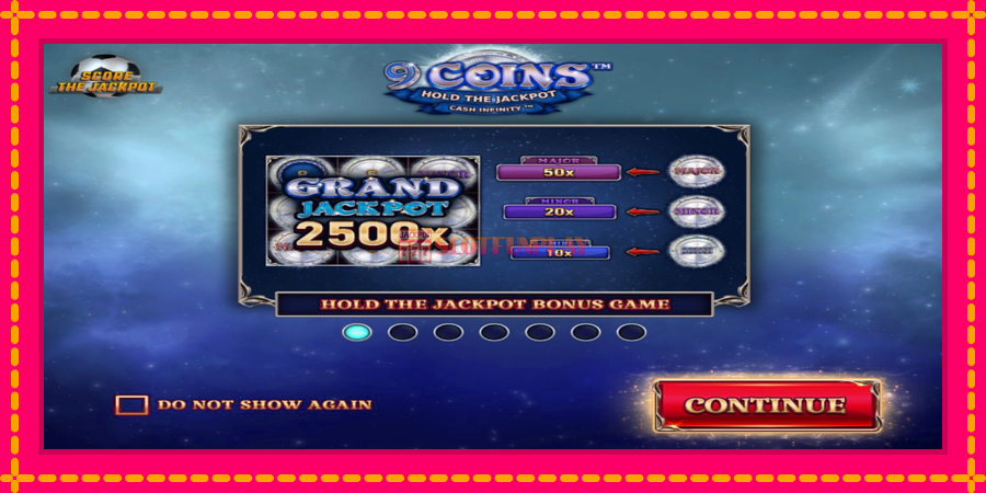 9 Coins Grand Platinum Edition Score The Jackpot - automato com gráficos brilhantes, foto 1