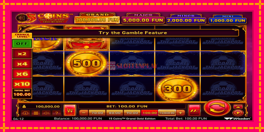 15 Coins Grand Gold Edition Score The Jackpot - automato com gráficos brilhantes, foto 2