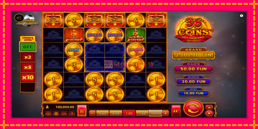 36 Coins Score The Jackpot - automato com gráficos brilhantes, foto 2