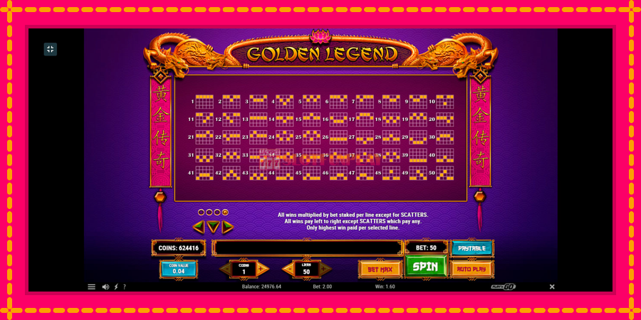 Golden Legend - automato com gráficos brilhantes, foto 7