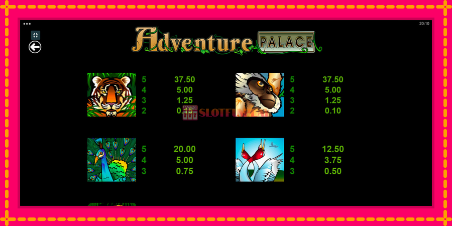 Adventure Palace - automato com gráficos brilhantes, foto 7