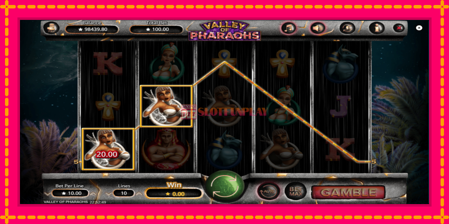 Valley of Pharaohs - automato com gráficos brilhantes, foto 4