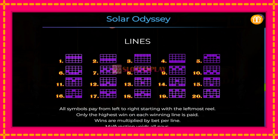 Solar Odyssey - automato com gráficos brilhantes, foto 7