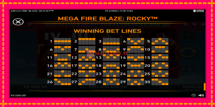 Mega Fire Blaze: Rocky - automato com gráficos brilhantes, foto 6