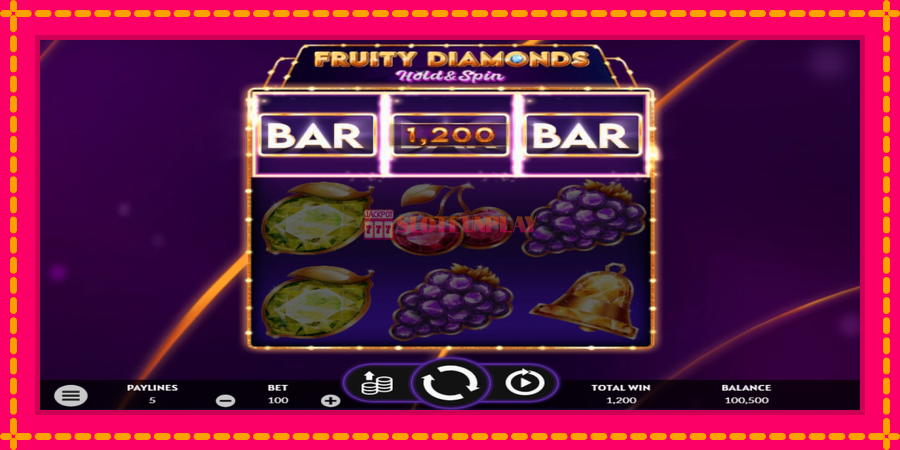 Fruity Diamonds - automato com gráficos brilhantes, foto 4