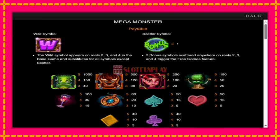 Mega Monster - automato com gráficos brilhantes, foto 3