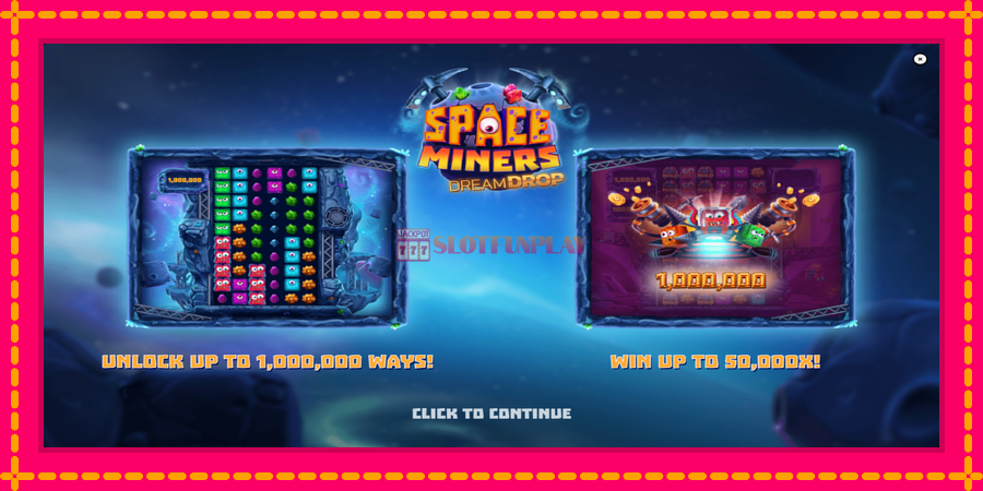 Space Miners Dream Drop - automato com gráficos brilhantes, foto 1