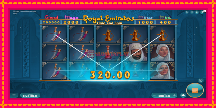 Royal Emirates Hold and Spin - automato com gráficos brilhantes, foto 4