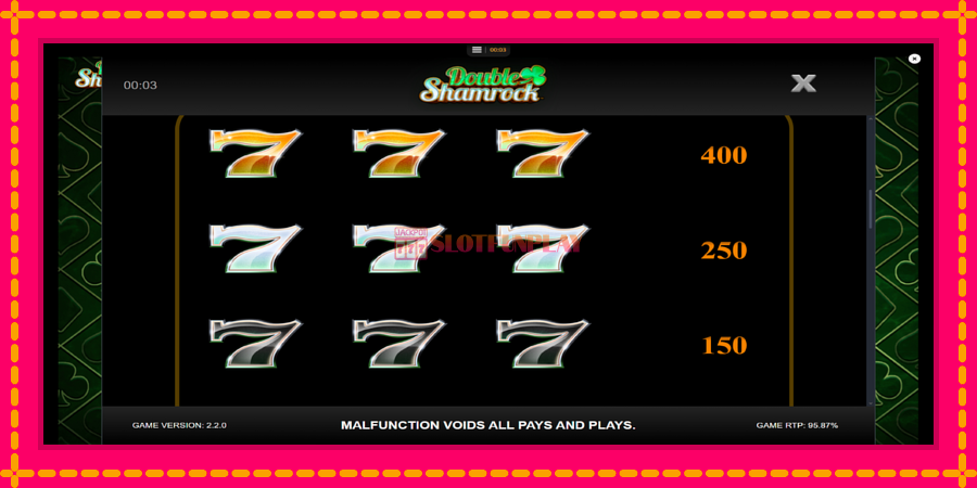 Double Shamrock - automato com gráficos brilhantes, foto 6