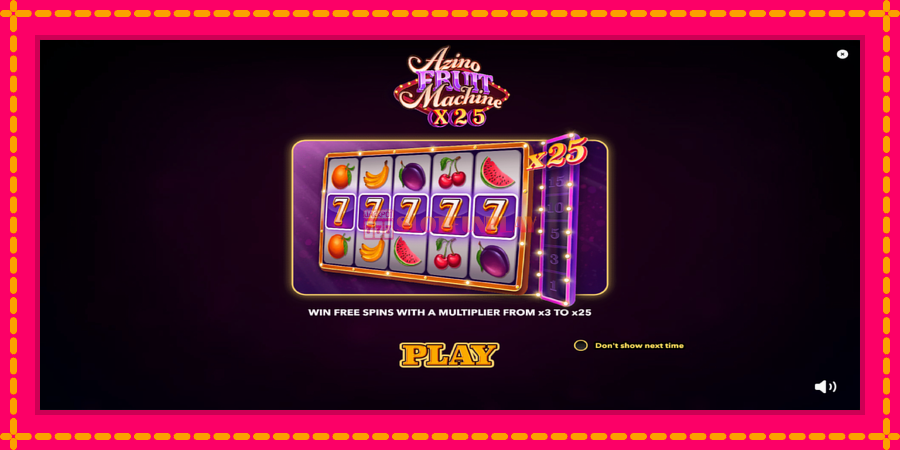 Azino Fruit Machine x25 - automato com gráficos brilhantes, foto 1