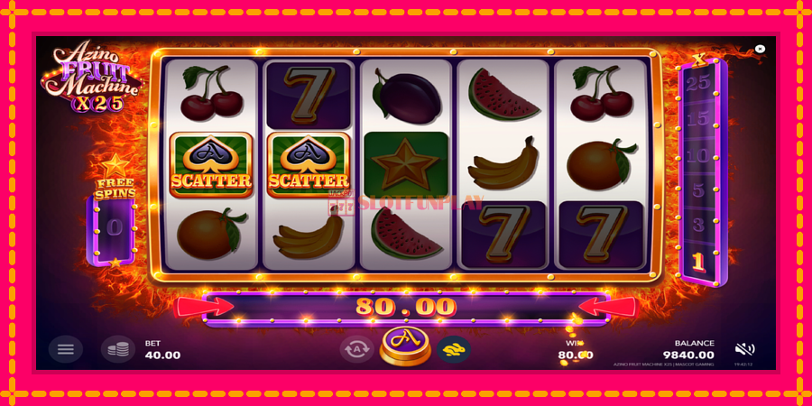 Azino Fruit Machine x25 - automato com gráficos brilhantes, foto 3