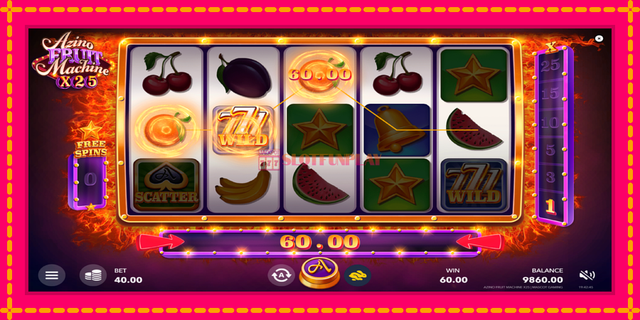 Azino Fruit Machine x25 - automato com gráficos brilhantes, foto 4